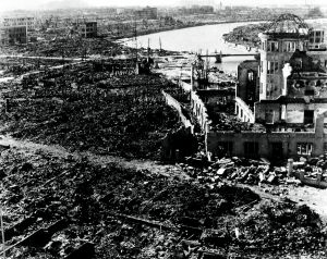 World War II, after the explosion of the atom bomb in August 1945Hiroshima